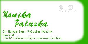 monika paluska business card