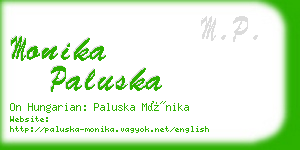 monika paluska business card